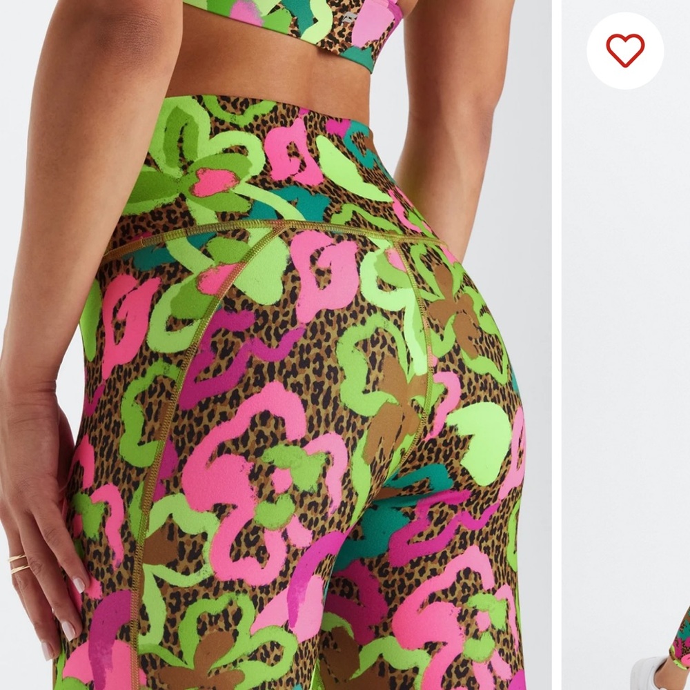 Fabletics Define Powerhold high-waisted 7/8 Legging in Tropical Oasis - NWT - SM - Picture 10 of 11